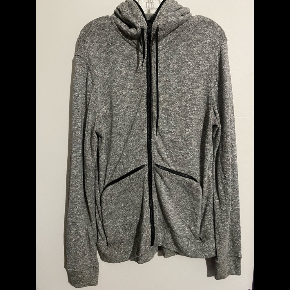Threads 4 Thoughts Gray Zip Up Hoodie